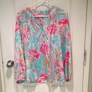 Lilly Pulitzer Elsa Silk Blouse